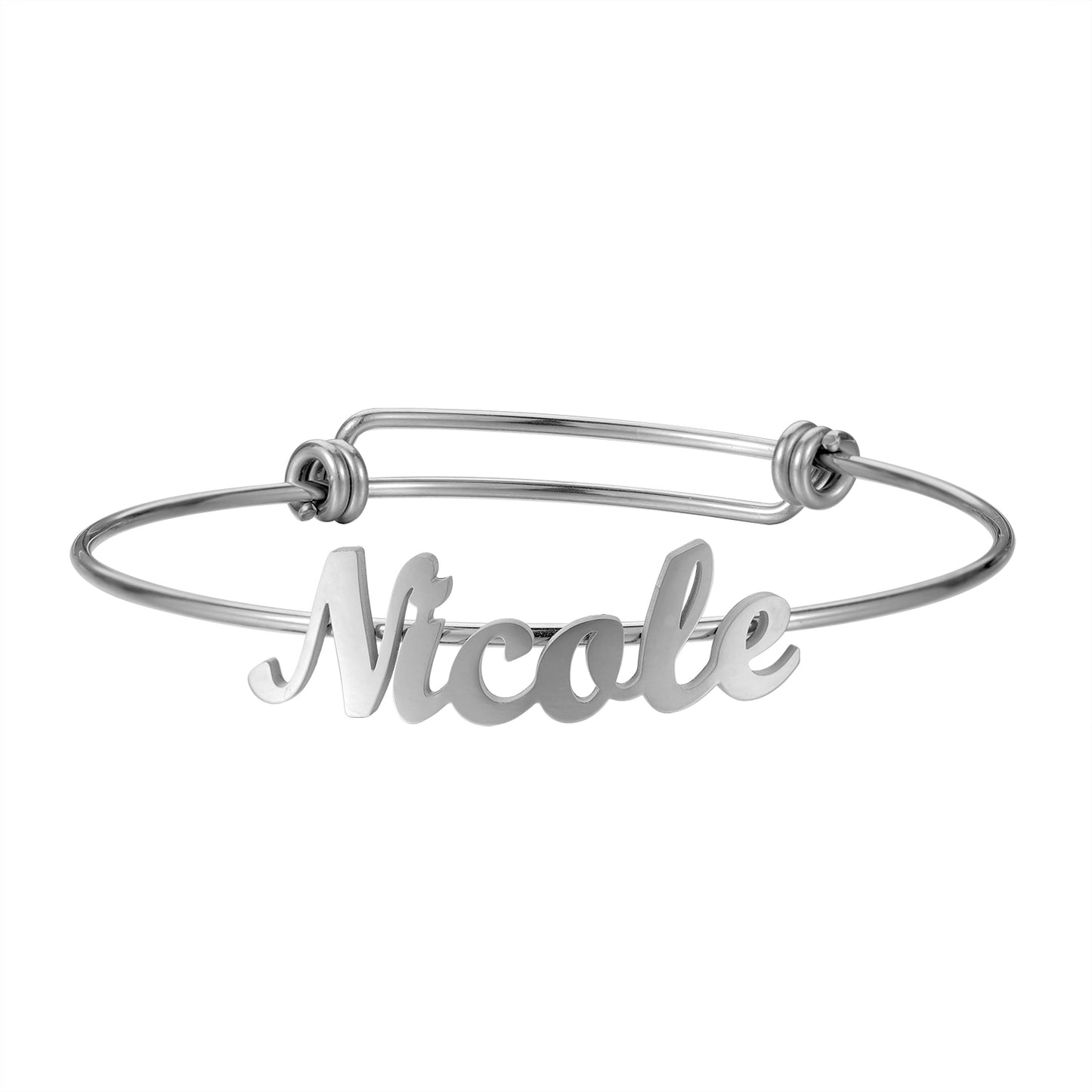 Bracelets nominatifs en acier inoxydable