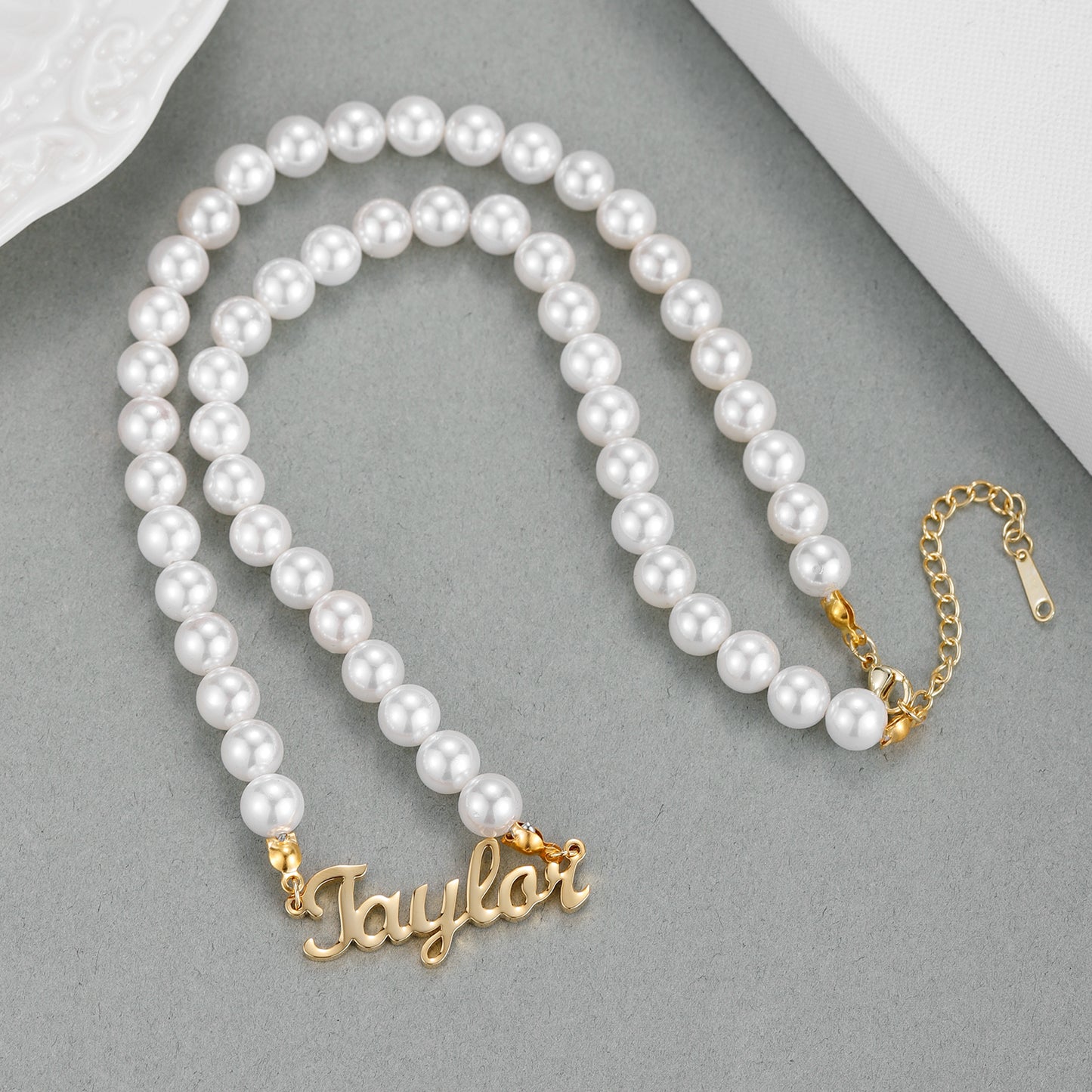 Pearl Custom Name Necklace