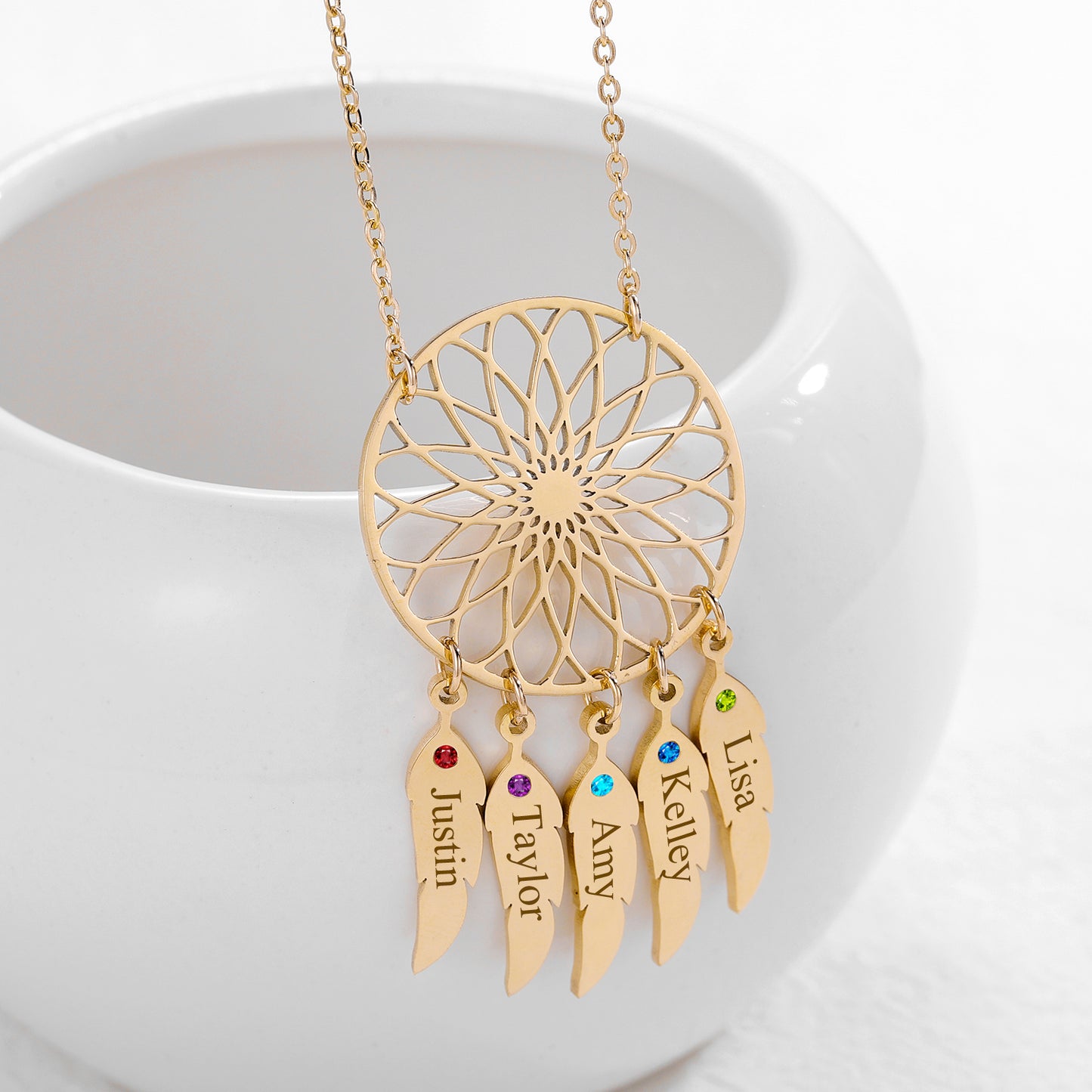 Dream Catcher Name Necklace